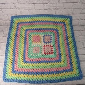 Hand Crafted 30 x 30 Square Crochet Afghan